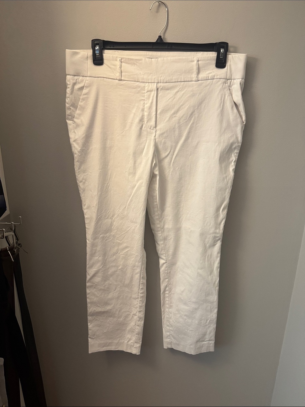 Simply Vera Vera Wang White Crop Chino Pants